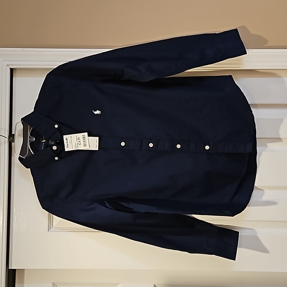 Ralph Lauren boys large 14 to 16, new with tags, button-down long sleeve.